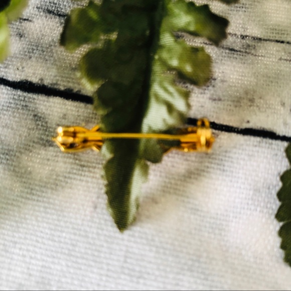 Garnet/C Z Kisses Bar Pin - Picture 7 of 8